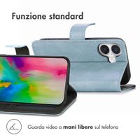 imoshion Cover a libro di Lusso Apple iPhone 16 - Air Blue