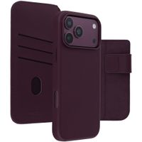 Accezz Cover in pelle 2 in 1 con MagSafe Apple iPhone 18 Pro / 17 Pro - Heath Purple