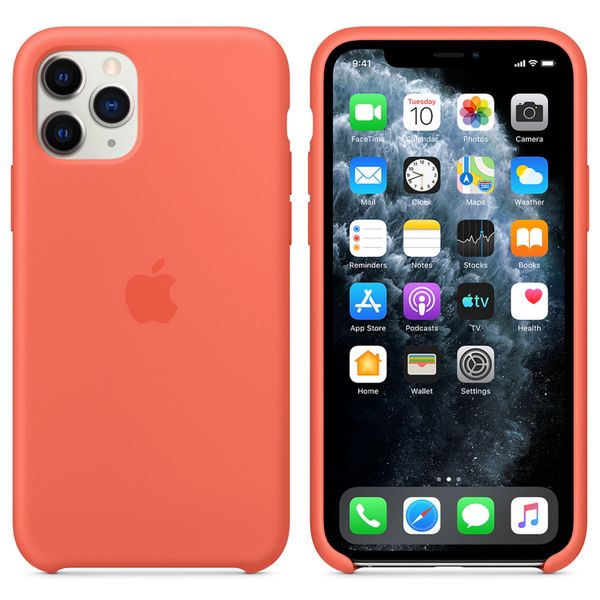 Apple Cover in Silicone Apple iPhone 11 Pro - Clementine Orange