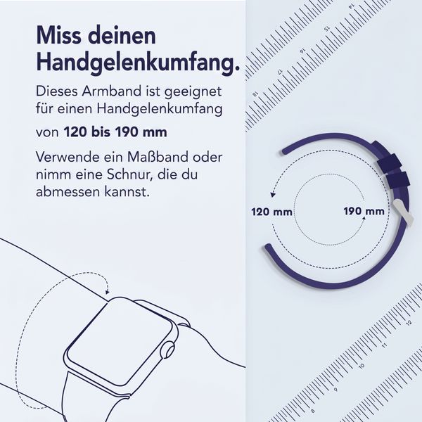 imoshion Milanees magnetisch bandje Apple Watch | 38/40/41/42 mm - Zilver