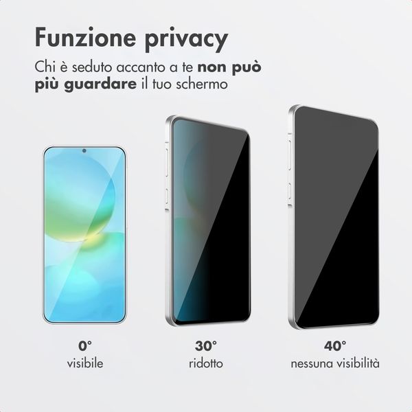 Accezz Vetro temperato privacy + Applicatore Samsung Galaxy A37 (5G)
