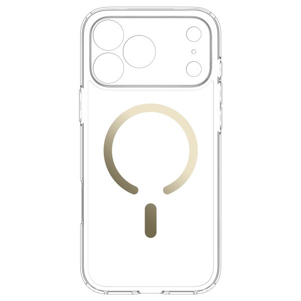 Spigen Cover Posteriore Ultra Ibrida con MagSafe Apple iPhone 18 Pro Max / 17 Pro Max - Clear Gold
