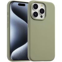 Accezz Cover in silicone liquido con MagSafe Apple iPhone 15 Pro Max - Cooper Green