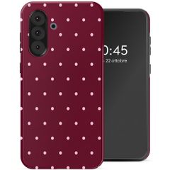 Selencia Cover Posteriore Vivid Samsung Galaxy A36 / A56 - Happy Dots Burgundy