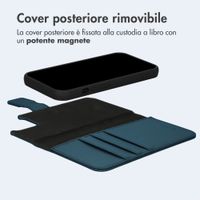 imoshion Cover a libro di lusso 2-in-1 rimovibile Apple iPhone 15 - Blu