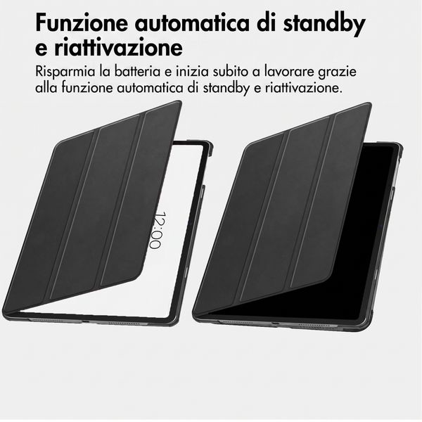 imoshion Cover a libro Trifold Samsung Galaxy Tab A11 Plus - Nero