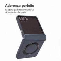 Accezz Color Backcover con MagSafe e supporto ad anello Samsung Galaxy Z Flip 8 - Blu scuro