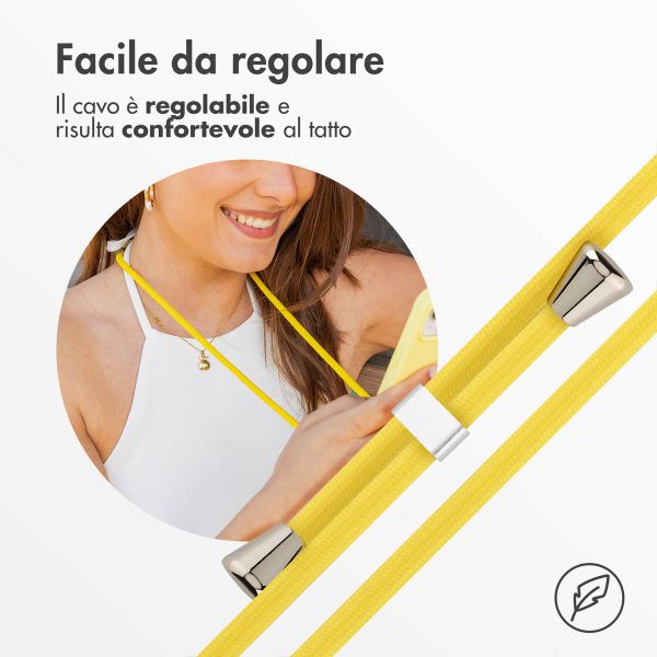 imoshion Cover in Silicone con Cordino Apple iPhone 15 Plus - Giallo
