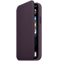 Apple Cover a libro in Pelle con Chiusura Apple iPhone 11 Pro - Melanzana