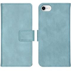 imoshion Cover a libro di Lusso Apple iPhone SE (2022 / 2020) / 8 / 7 / 6(s) - Azzurro