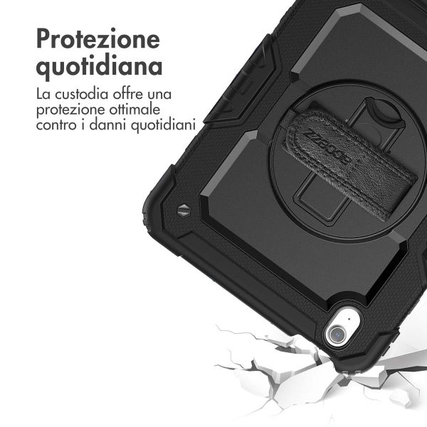 Accezz Cover Posteriore Resistente con tracolla Apple iPad Air 11 pollici (2026) M4 / (2025) M3 / (2024) M2 - Nero