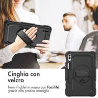 Accezz Cover Posteriore Resistente con tracolla Samsung Galaxy Tab S10 Plus / Tab S9 FE Plus / Tab S9 Plus - Nero