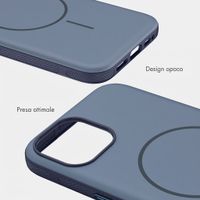 imoshion Cover posteriore Color con Thin MagSafe Ring Apple iPhone 14 / 13 - Blu scuro