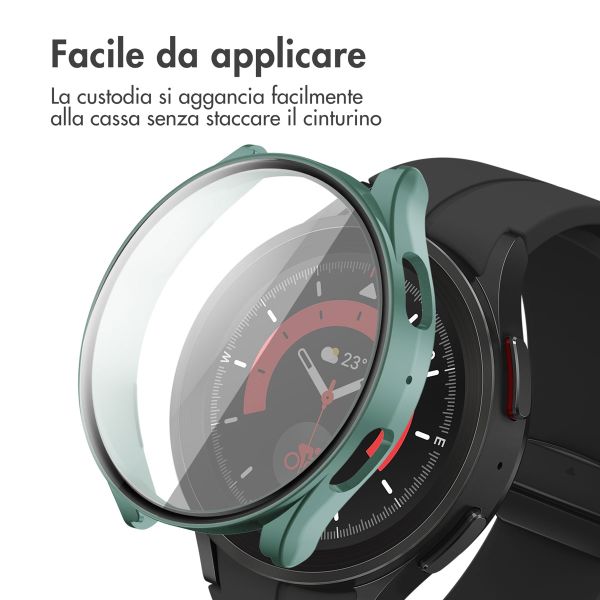 imoshion Cover rigida integrale Samsung Galaxy Watch 5 - 44 mm - Verde scuro