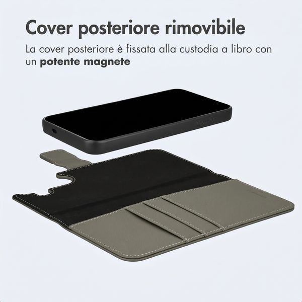 imoshion Cover a libro di lusso 2-in-1 rimovibile Samsung Galaxy S24 FE - Verde