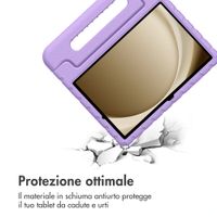 imoshion Cover Posteriore Kidsproof con Maniglia Samsung Galaxy Tab A11 Plus / A9 Plus - Lilla