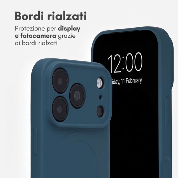 imoshion Cover Posteriore Colorata con MagSafe Apple iPhone 18 Pro / 17 Pro - Blu scuro
