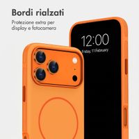 imoshion Cover posteriore Color con Thin MagSafe Ring Apple iPhone 17 Pro - Arancio