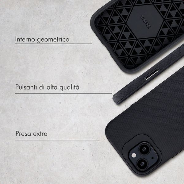 Accezz Cover Posteriore Resistente con MagSafe Apple iPhone 13 - Nero