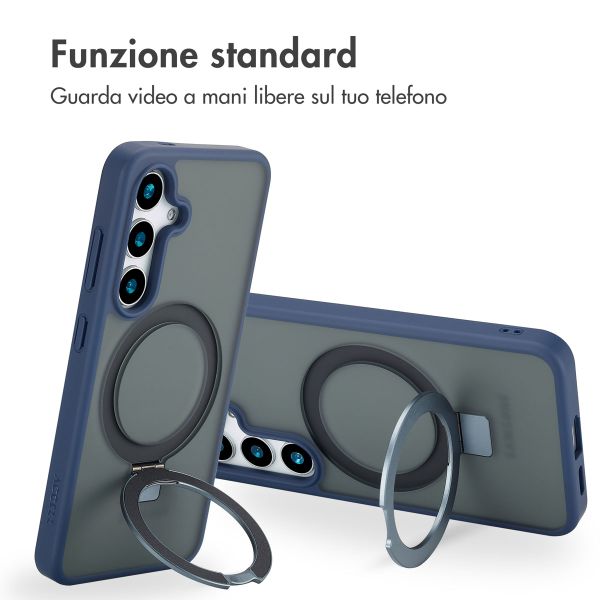 Accezz Cover con anello e supporto con MagSafe Samsung Galaxy S24 - Blu