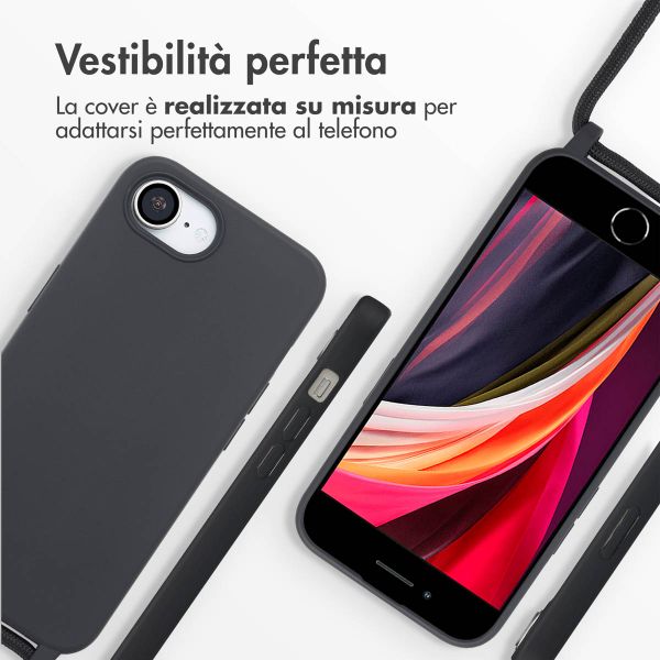 imoshion Cover in Silicone con Cordino Apple iPhone 17e / 16e - Nero