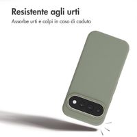 Accezz Cover in silicone liquido con MagSafe Google Pixel 11 / 11 Pro / 10 / 10 Pro - Cooper Green
