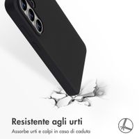 Accezz Cover in silicone liquido con MagSafe Samsung Galaxy S26 Ultra - Nero