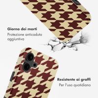 Selencia Cover posteriore Vivid con MagSafe Apple iPhone 16 - Pied-de-Poule