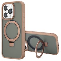 Accezz Cover con anello e supporto con MagSafe Apple iPhone 16 Pro - Marrone