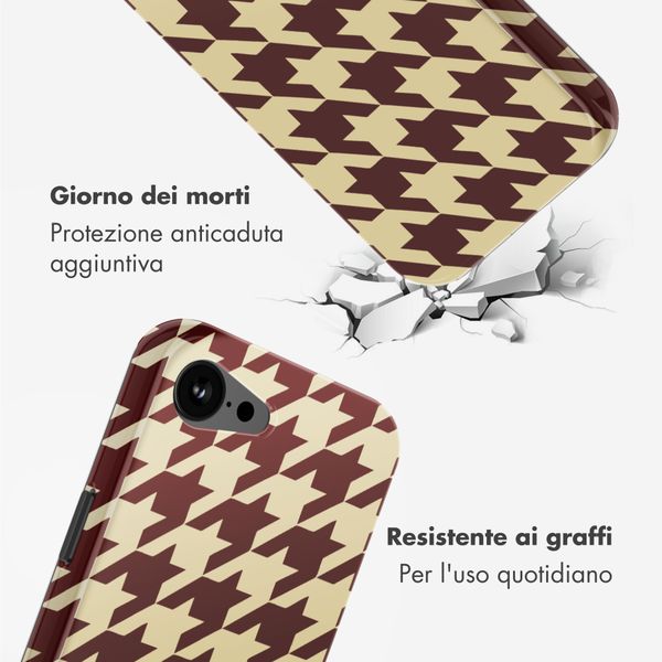 Selencia Cover posteriore Vivid con MagSafe Apple iPhone 17e / 16e - Pied-de-Poule