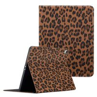 Selencia Libreria Sabi con stampa leopardata Apple iPad Air 11 pollici (2026) M4 / (2025) M3 / (2024) M2 / Air 5 (2022) / Air 4 (2020) - Mocha Brown