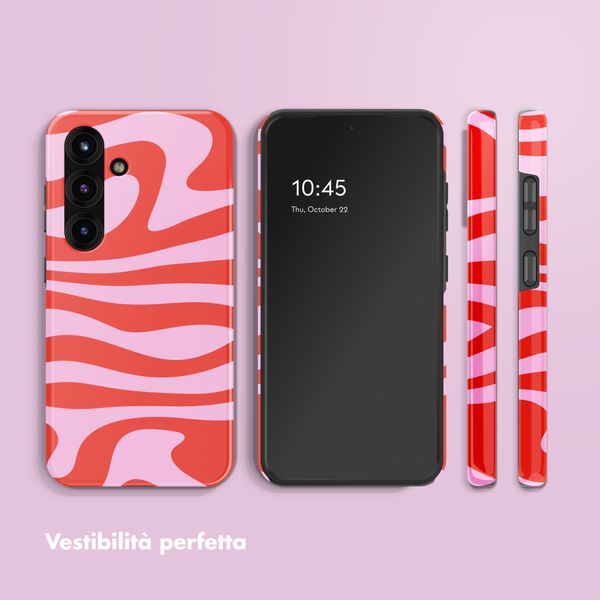 Selencia Cover posteriore Vivid con MagSafe Samsung Galaxy S25 - Dream Swirl Pink