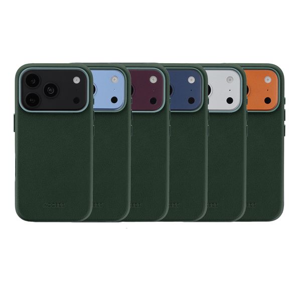 Accezz Cover in Pelle con MagSafe Apple iPhone 18 Pro Max / 17 Pro Max - Cedar Green