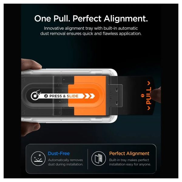 Spigen Vetro temperato GLAStR EZ Fit, confezione da 2 + Applicatore Apple iPhone 18 Pro Max / 17 Pro Max / 16 Pro Max