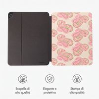 Selencia Cover per tablet Vivid Samsung Galaxy Tab A11 Plus / A9 Plus - Paisley Blush
