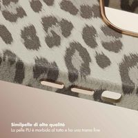 Selencia Cover Sabi Stampa pantera con MagSafe Apple iPhone 14 - Soft Ivory