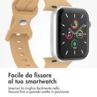 imoshion Cinturino in silicone⁺ Apple Watch | 44/45/46/49 mm - Taglia M/L - Walnut