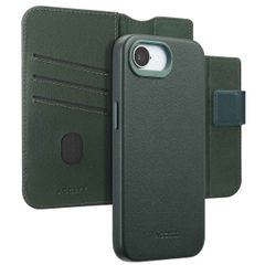 Accezz Cover in pelle 2 in 1 con MagSafe Apple iPhone 17e / 16e - Cedar Green