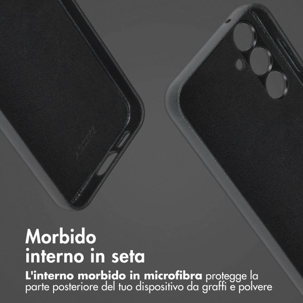Accezz Cover in pelle 2 in 1 con MagSafe Samsung Galaxy S24 Plus - Onyx Black