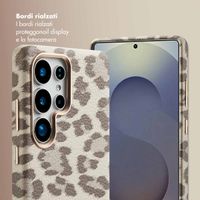 Selencia Cover Sabi Stampa pantera con MagSafe Samsung Galaxy S25 Ultra - Soft Ivory