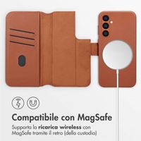 Accezz Cover in pelle 2 in 1 con MagSafe Samsung Galaxy S24 Plus - Sienna Brown