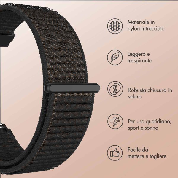 imoshion Cinturino in nylon  - Attacco universale 20 mm - Nero