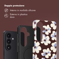 Selencia Cover Posteriore Vivid Samsung Galaxy S26 - Choco Flower Pop