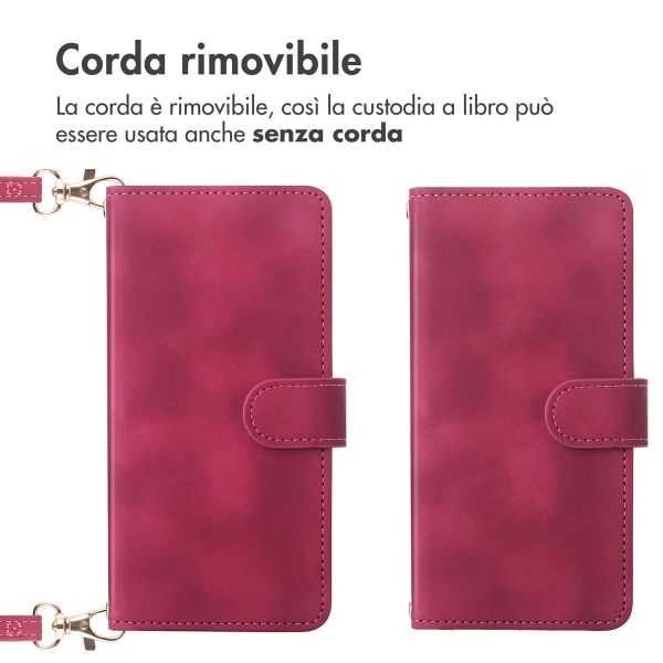 imoshion Cover a libro con Cordino Samsung Galaxy A17 (5G) / (4G) - Rosso
