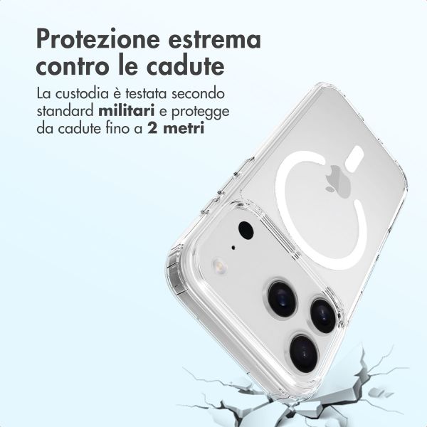 Accezz Cover posteriore Xtreme Impact con MagSafe Apple iPhone 17 Pro - Trasparente