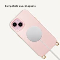 Selencia Rivièra MagSafe Backcover met afneembare haakjes Apple iPhone 15 - Sorbet Pink