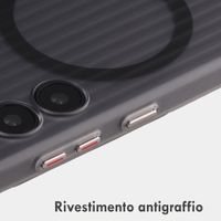 Accezz Cover Lite con MagSafe | Fluted | Samsung Galaxy S24 - Grigio