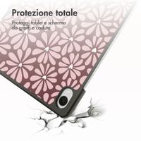imoshion Cover Trifold Design Samsung Galaxy Tab S11 - Bloom Love Blush