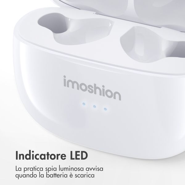 imoshion Aura Earbuds - Auricolari wireless - Auricolari Bluetooth wireless - Bianco