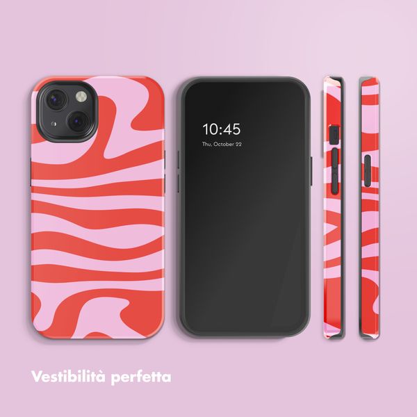 Selencia Cover posteriore Vivid con MagSafe Apple iPhone 13 - Dream Swirl Pink